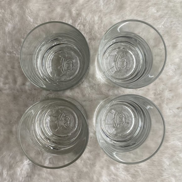 Crown Royal Whiskey Rocks Low Ball Cocktail Drinkware Barware Set Of 4 - Picture 7 of 9